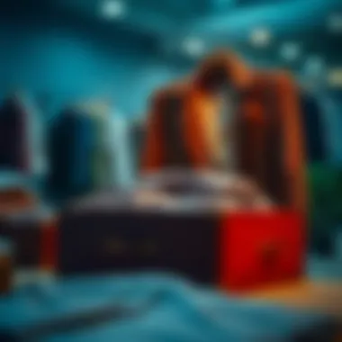 Structured packing demonstration with a travel box.