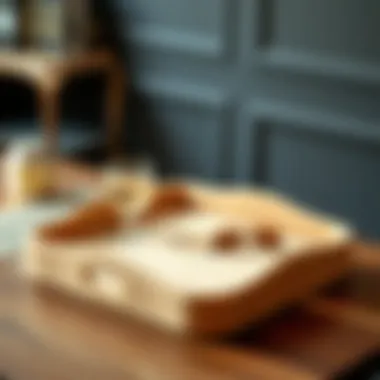 Custom velvet display tray with unique design elements