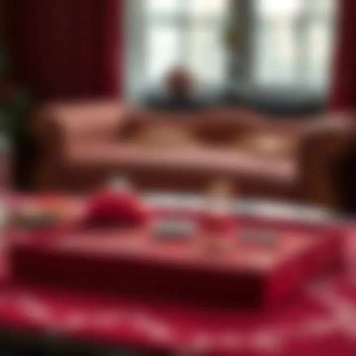 Luxurious velvet tray showcasing jewelry pieces