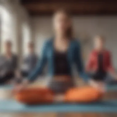 A diverse group of individuals practicing yoga while wearing slim fit jackets