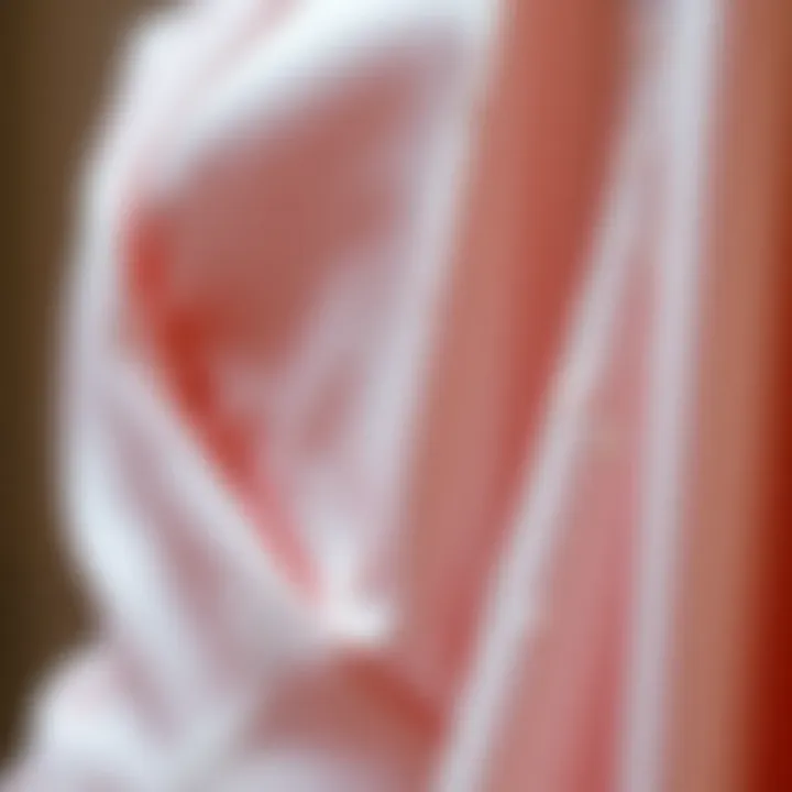 Close-up of fabric texture and glitter details