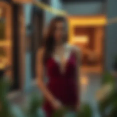 Elegant evening look featuring the maxi dress