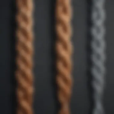 Various types of French braid helper tools displayed for comparison