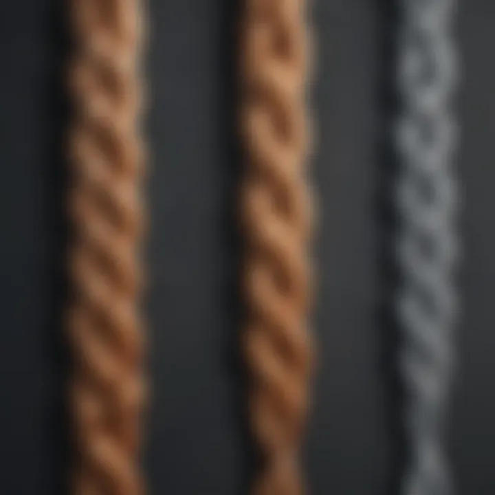 Various types of French braid helper tools displayed for comparison
