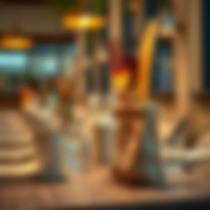 Casual Dining Enhanced with Burlap Pouches Casual dining setting featuring burlap cutlery pouches