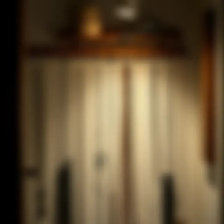 Creative design of a necklace hanger wall with artistic elements