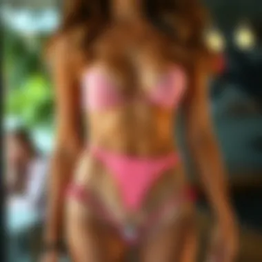 Versatile Styling Options for Every Occasion Fashionable styling options featuring pink seamless thongs