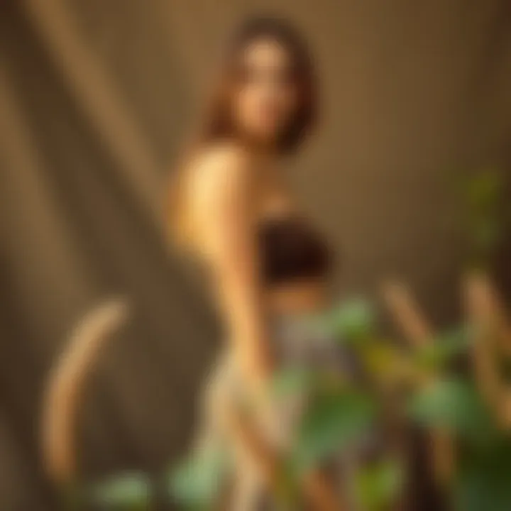 Elegant Chocolate Brown Tube Top in a Sustainable Fabric Setting Elegant chocolate brown tube top in a sustainable fabric setting