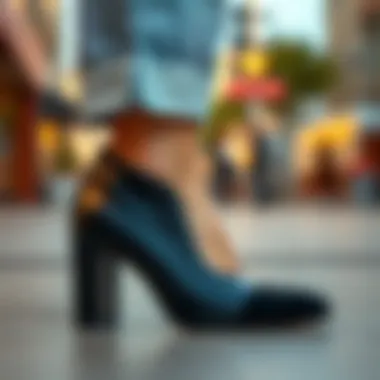 Seasonal fashion tips for thick heel closed toe shoes