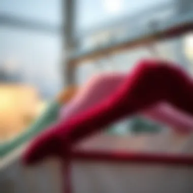 A comparison of velvet hanger clips with traditional hangers