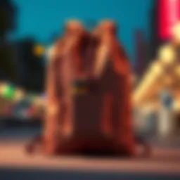 A stylish drawstring backpack with an elegant water bottle pocket