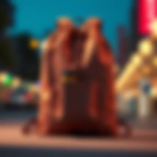 Stylish Drawstring Backpack with Water Bottle Pocket A stylish drawstring backpack with an elegant water bottle pocket