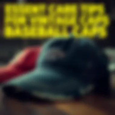 Essential Care Tips for Vintage Baseball Caps A visual guide displaying care tips for maintaining vintage caps