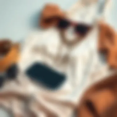 Flat lay of the tank top paired with accessories for a chic look.