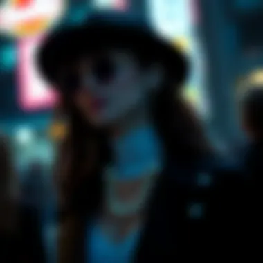 Fashionable Look of Projection Necklaces Fashionable look showcasing how projection necklaces enhance modern attire