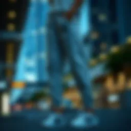 Elegantly designed joggers showcasing modern fashion trends.