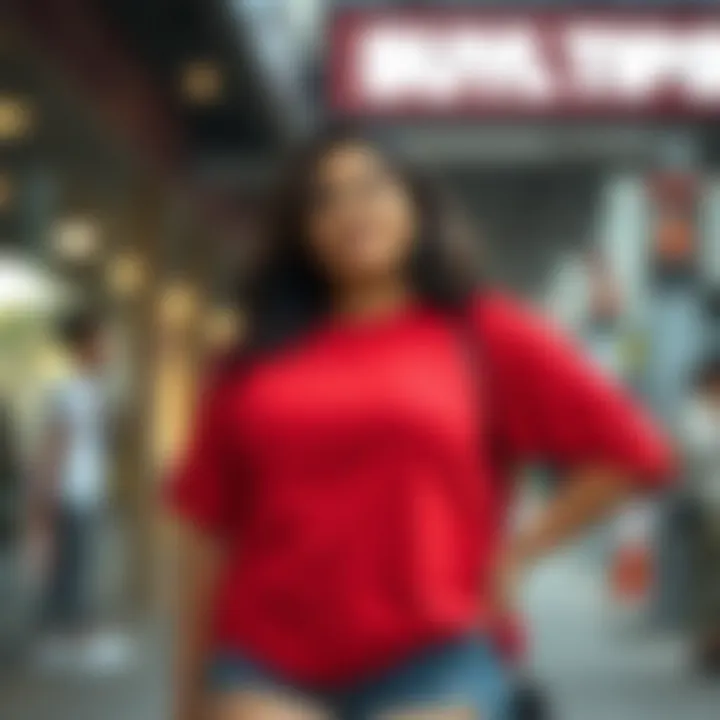 Styling Tips for Plus Size Tee Shirts Fashionable outfit featuring a plus size tee shirt