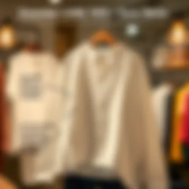 Care tips displayed for maintaining tunic shirts in excellent condition