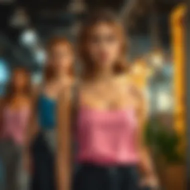 Different styles of thin strap tank tops for various occasions