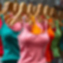 Fashionable thin strap tank top in various colors