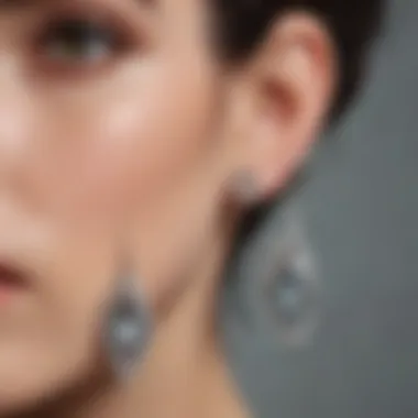 Modern Design of Zinc Free Earrings Elegant zinc free earrings showcasing modern design.