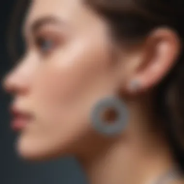 Quality Materials in Zinc Free Earrings Close-up of a zinc free earring emphasizing quality materials.