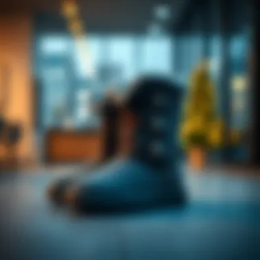 Fleece Booties: A Stylish Choice Stylish fleece booties in a modern setting