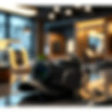 Fashion Accessories in Forged Carbon Fiber Vinyl Stylish accessories made from forged carbon fiber vinyl displayed on a modern setup