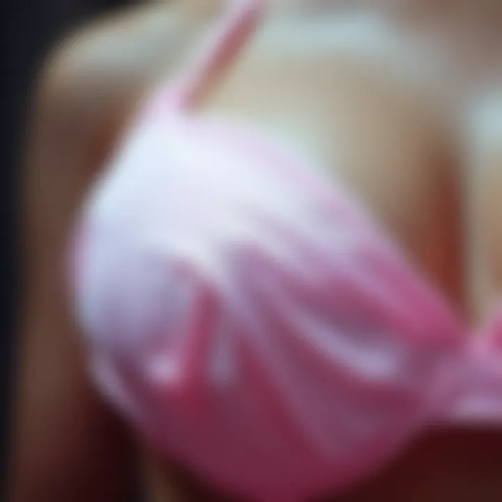 Quality Fabric of Butterfly Bra Close-up of butterfly bra fabric highlighting texture and quality