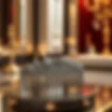 Elegant Gisou comb displayed on a luxurious vanity