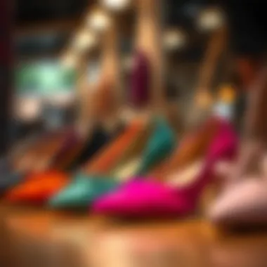 A Spectrum of Styles Half shoes in various materials and colors
