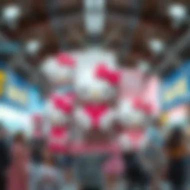 A collage illustrating the cultural significance of Hello Kitty across different demographics