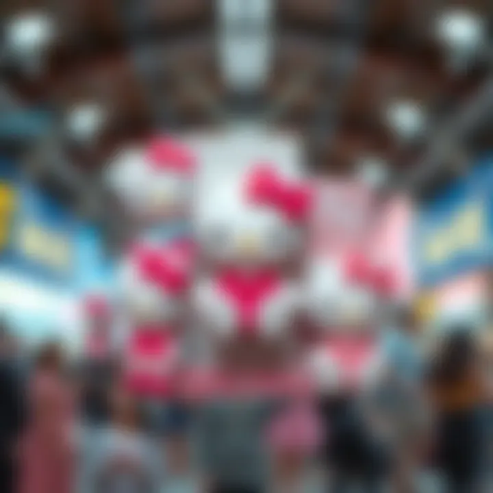 A collage illustrating the cultural significance of Hello Kitty across different demographics