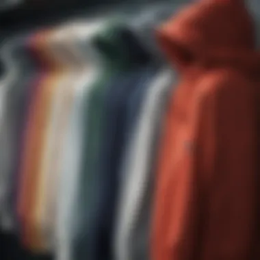 Diverse hoodie styles on display