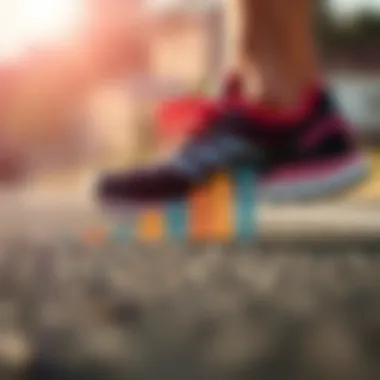 Graph showing running economy improvements with specialized footwear