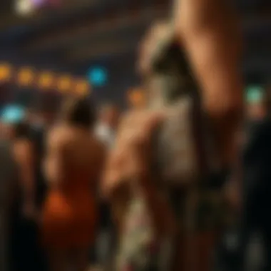 Showcasing Unique Clutches at Social Gatherings Fashionable individual showcasing a unique clutch at a social gathering