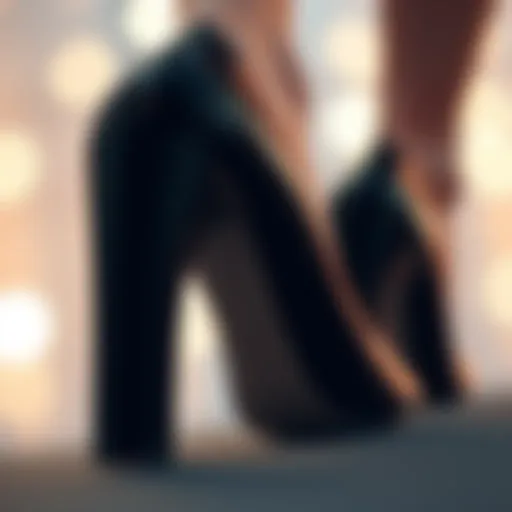 Illustration of heel slippage in a shoe