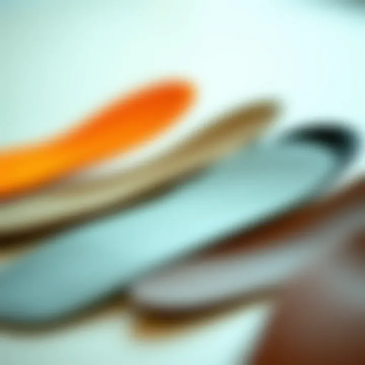 Different types of inserts for footwear