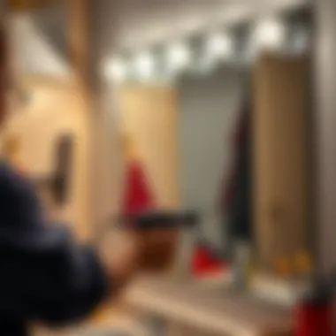 Installation of vanity mirror lights with tools