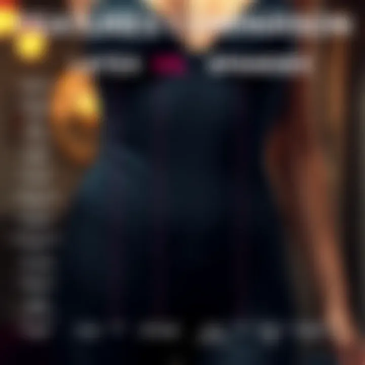 Comparison chart illustrating the key features of latex and spandex waist trainers