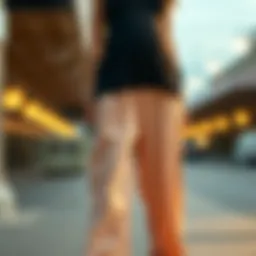 Elegant harem pants design showcasing the versatility for maternity fashion.