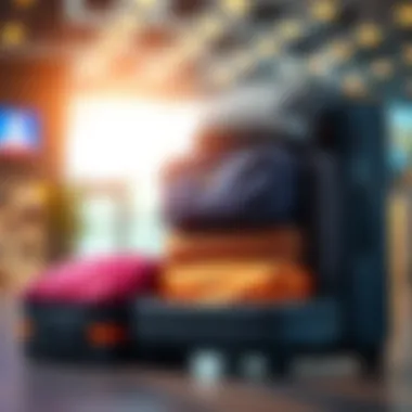 Optimized Luggage with Space Saving Bags Organized luggage showcasing space saving bags