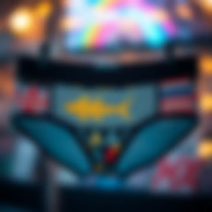 Uniquely Designed Personalized Underwear Creative design of personalized underwear showcasing unique patterns