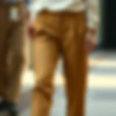 Exploring Diverse Fabrics Different fabric types for pleated khaki pants