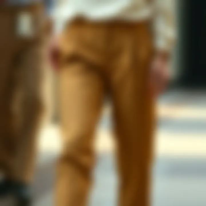 Exploring Diverse Fabrics Different fabric types for pleated khaki pants