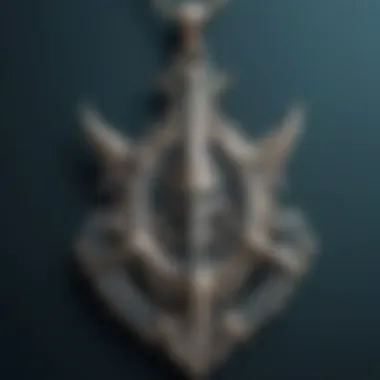 Intricate Design of Poseidon Trident Pendant Close-up of a Poseidon trident pendant showcasing intricate design