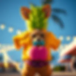 A vibrant display of the puppie love pineapple shirt showcasing its playful design