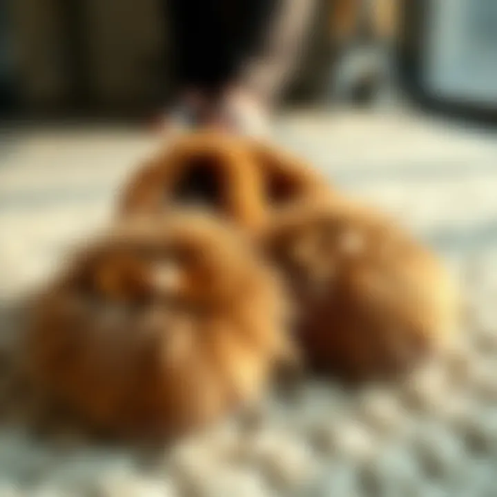 Luxurious raccoon slippers displayed elegantly