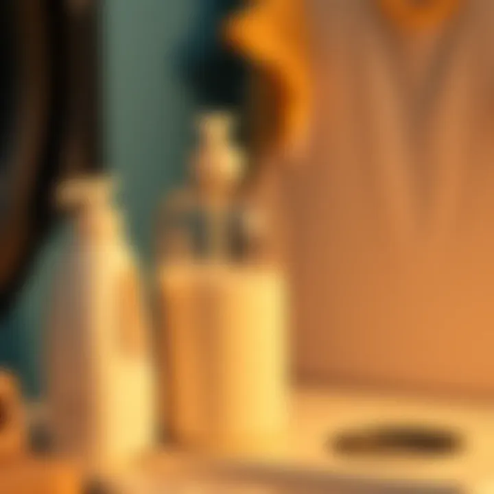 Sustainable laundry routine with refillable dispensers