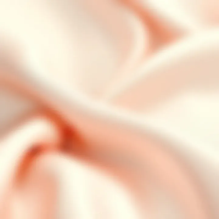 Elegant drape of satin twill fabric showcasing its luxurious texture